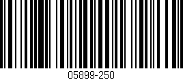 Código de barras (EAN, GTIN, SKU, ISBN): '05899-250'