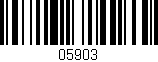 Código de barras (EAN, GTIN, SKU, ISBN): '05903'