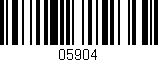 Código de barras (EAN, GTIN, SKU, ISBN): '05904'