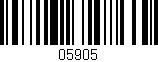 Código de barras (EAN, GTIN, SKU, ISBN): '05905'
