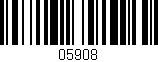 Código de barras (EAN, GTIN, SKU, ISBN): '05908'