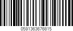 Código de barras (EAN, GTIN, SKU, ISBN): '0591363676815'