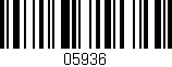 Código de barras (EAN, GTIN, SKU, ISBN): '05936'