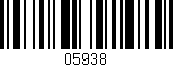 Código de barras (EAN, GTIN, SKU, ISBN): '05938'