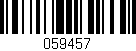Código de barras (EAN, GTIN, SKU, ISBN): '059457'
