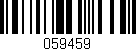 Código de barras (EAN, GTIN, SKU, ISBN): '059459'
