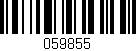 Código de barras (EAN, GTIN, SKU, ISBN): '059855'