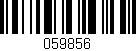 Código de barras (EAN, GTIN, SKU, ISBN): '059856'