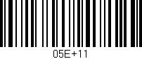 Código de barras (EAN, GTIN, SKU, ISBN): '05E+11'
