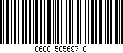 Código de barras (EAN, GTIN, SKU, ISBN): '0600158569710'