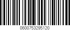 Código de barras (EAN, GTIN, SKU, ISBN): '0600753295120'