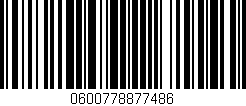 Código de barras (EAN, GTIN, SKU, ISBN): '0600778877486'