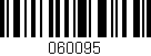 Código de barras (EAN, GTIN, SKU, ISBN): '060095'