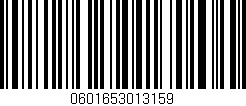 Código de barras (EAN, GTIN, SKU, ISBN): '0601653013159'