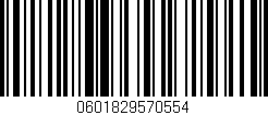 Código de barras (EAN, GTIN, SKU, ISBN): '0601829570554'