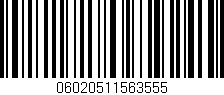 Código de barras (EAN, GTIN, SKU, ISBN): '06020511563555'