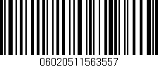 Código de barras (EAN, GTIN, SKU, ISBN): '06020511563557'