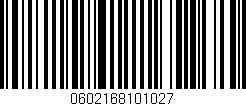Código de barras (EAN, GTIN, SKU, ISBN): '0602168101027'
