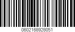 Código de barras (EAN, GTIN, SKU, ISBN): '0602168928051'