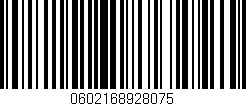 Código de barras (EAN, GTIN, SKU, ISBN): '0602168928075'