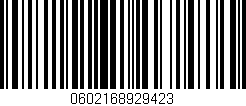 Código de barras (EAN, GTIN, SKU, ISBN): '0602168929423'