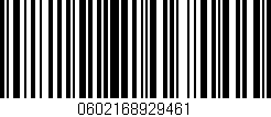 Código de barras (EAN, GTIN, SKU, ISBN): '0602168929461'