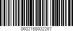 Código de barras (EAN, GTIN, SKU, ISBN): '0602168932287'