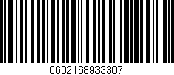 Código de barras (EAN, GTIN, SKU, ISBN): '0602168933307'