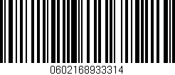 Código de barras (EAN, GTIN, SKU, ISBN): '0602168933314'