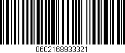 Código de barras (EAN, GTIN, SKU, ISBN): '0602168933321'