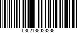 Código de barras (EAN, GTIN, SKU, ISBN): '0602168933338'