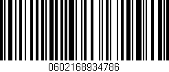 Código de barras (EAN, GTIN, SKU, ISBN): '0602168934786'
