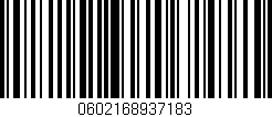 Código de barras (EAN, GTIN, SKU, ISBN): '0602168937183'