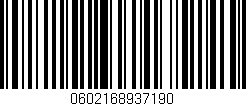 Código de barras (EAN, GTIN, SKU, ISBN): '0602168937190'