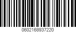 Código de barras (EAN, GTIN, SKU, ISBN): '0602168937220'