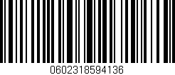 Código de barras (EAN, GTIN, SKU, ISBN): '0602318594136'