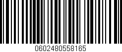 Código de barras (EAN, GTIN, SKU, ISBN): '0602480558165'