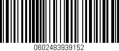 Código de barras (EAN, GTIN, SKU, ISBN): '0602483939152'