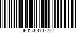Código de barras (EAN, GTIN, SKU, ISBN): '0602498107232'