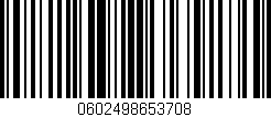 Código de barras (EAN, GTIN, SKU, ISBN): '0602498653708'