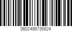Código de barras (EAN, GTIN, SKU, ISBN): '0602498735824'
