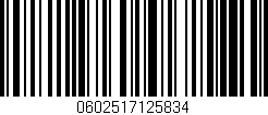 Código de barras (EAN, GTIN, SKU, ISBN): '0602517125834'