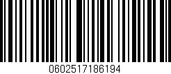 Código de barras (EAN, GTIN, SKU, ISBN): '0602517186194'