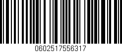 Código de barras (EAN, GTIN, SKU, ISBN): '0602517556317'