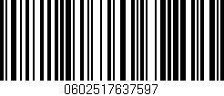 Código de barras (EAN, GTIN, SKU, ISBN): '0602517637597'