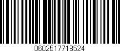 Código de barras (EAN, GTIN, SKU, ISBN): '0602517718524'