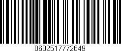 Código de barras (EAN, GTIN, SKU, ISBN): '0602517772649'