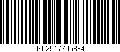 Código de barras (EAN, GTIN, SKU, ISBN): '0602517795884'