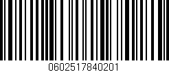 Código de barras (EAN, GTIN, SKU, ISBN): '0602517840201'