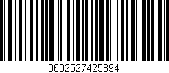 Código de barras (EAN, GTIN, SKU, ISBN): '0602527425894'